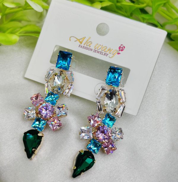 Gemstone Dangle Earrings