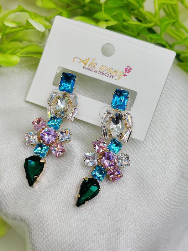 Gemstone Dangle Earrings