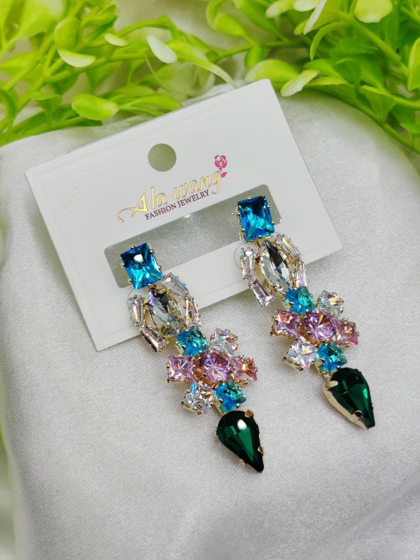 Gemstone Dangle Earrings